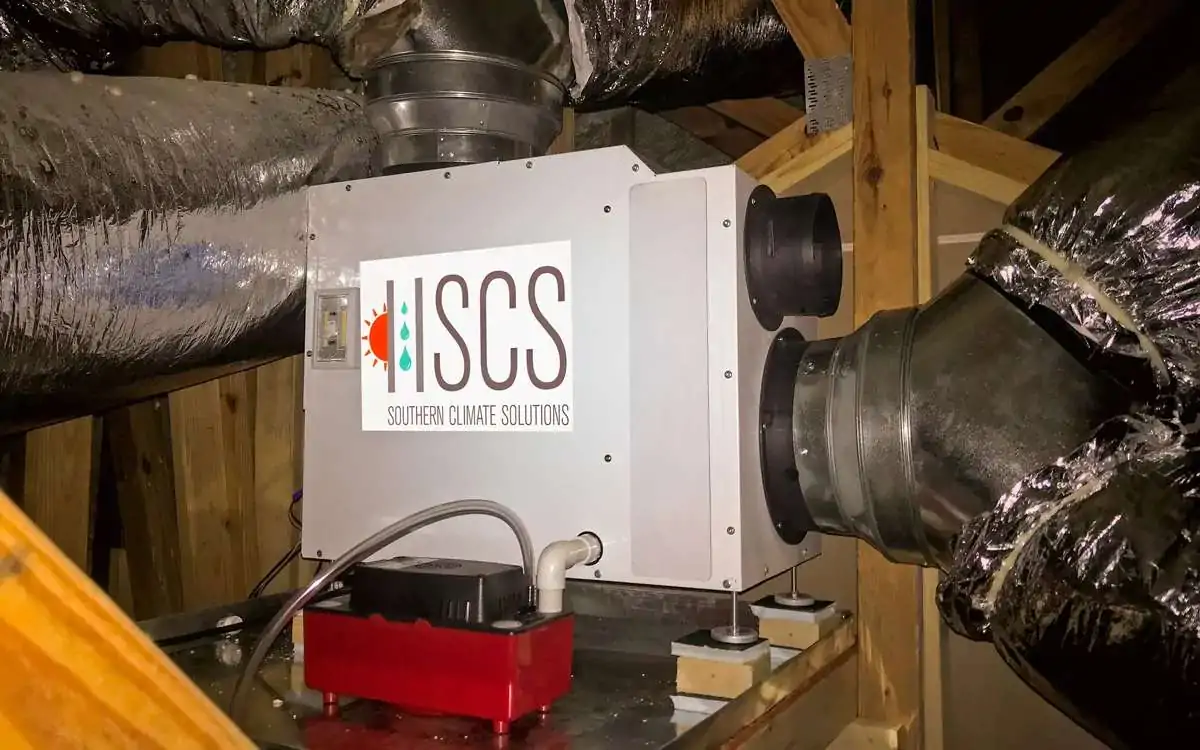 Attic dehumidifier installation in Pensacola, FL