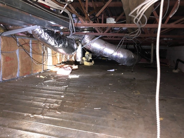 condensation free ductwork after installation of dehumidification equipment